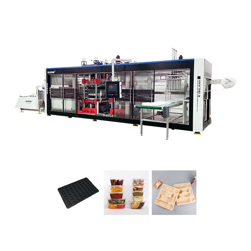 HYX-7161 Tekanan positif dan negatif automatik 3 stesen mesin thermoforming